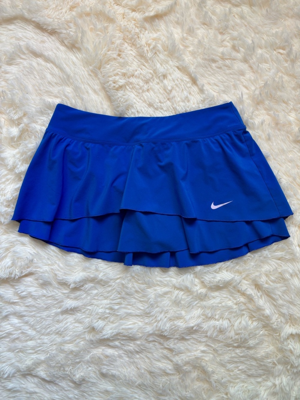 Nike Dri-Fit Tiered Ruffle Tennis Skirt Skort Royal Blue Women’s M